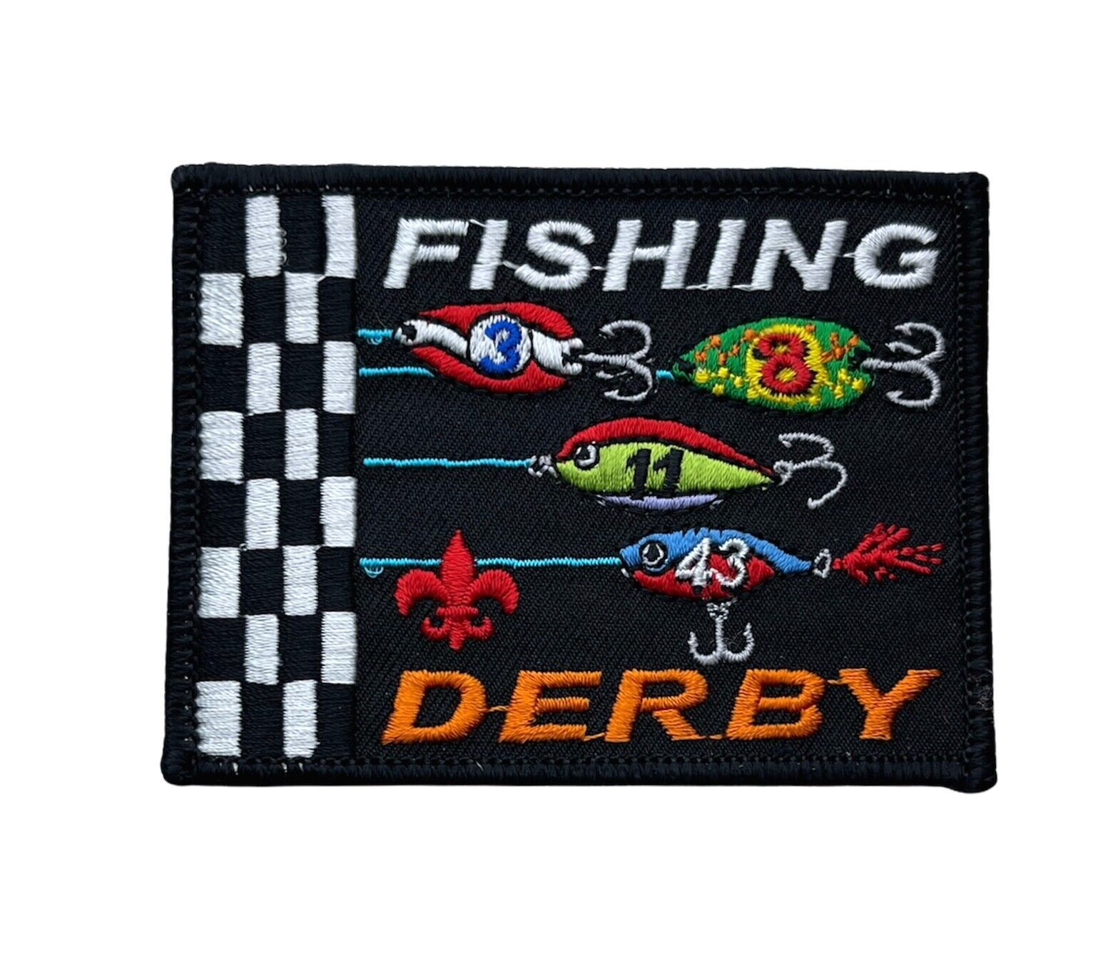 BSA Licensed Fishing Derby 3.5 Inch Patch AV0039 F6D3G