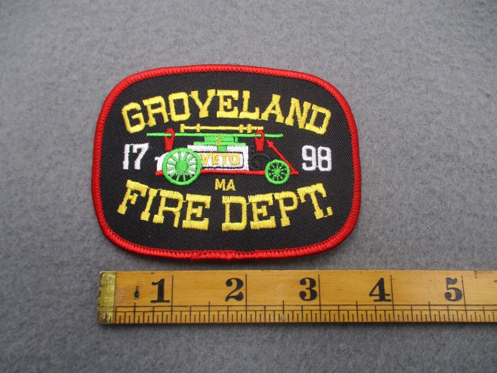 Groveland Fire Department Patch Massachusetts W9
