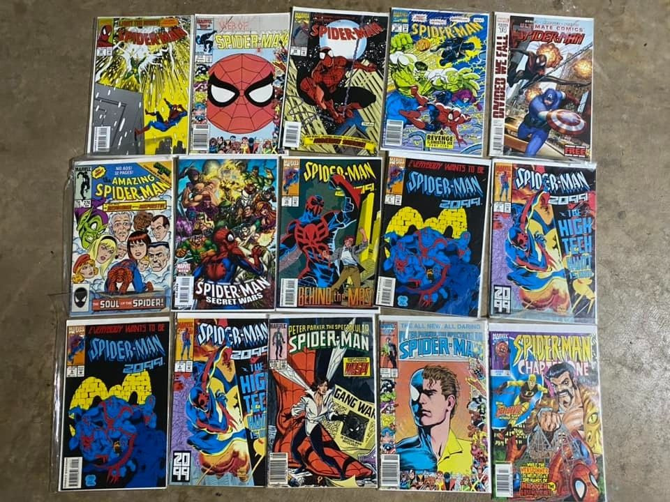 Lot of 15 Vintage Spider-Man Comic Books by Marvel Comics - Various Series'