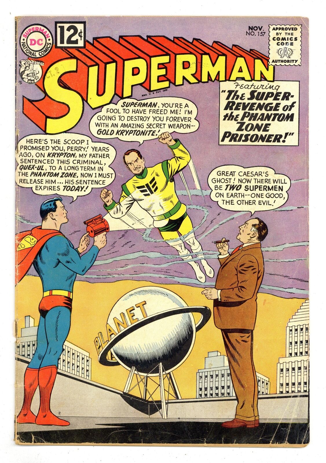 Superman #157 GD+ 2.5 1962