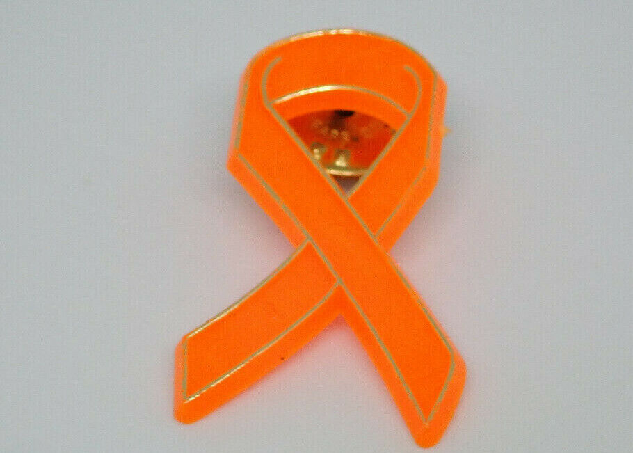 Orange Ribbon Vintage Lapel Pin