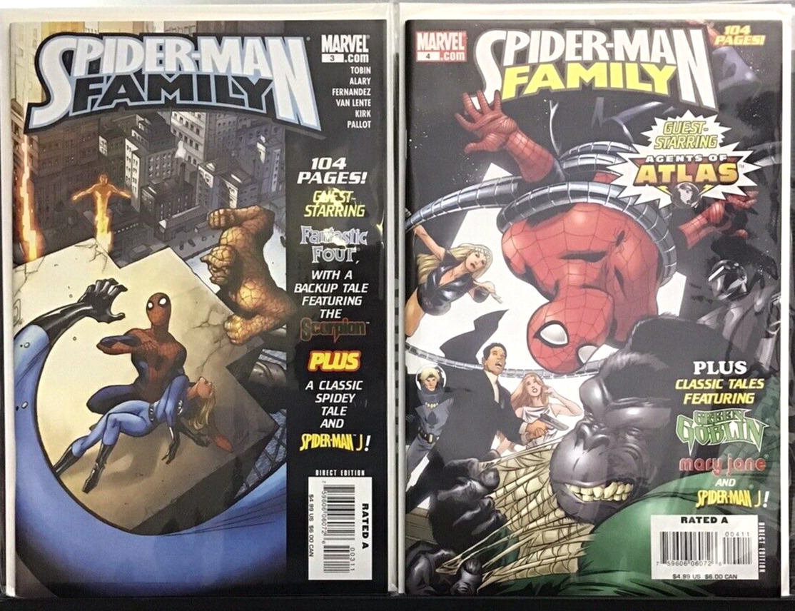 Spider-Man Family #3-9 Complete Run Marvel 2007 Lot of 7 NM 9.4