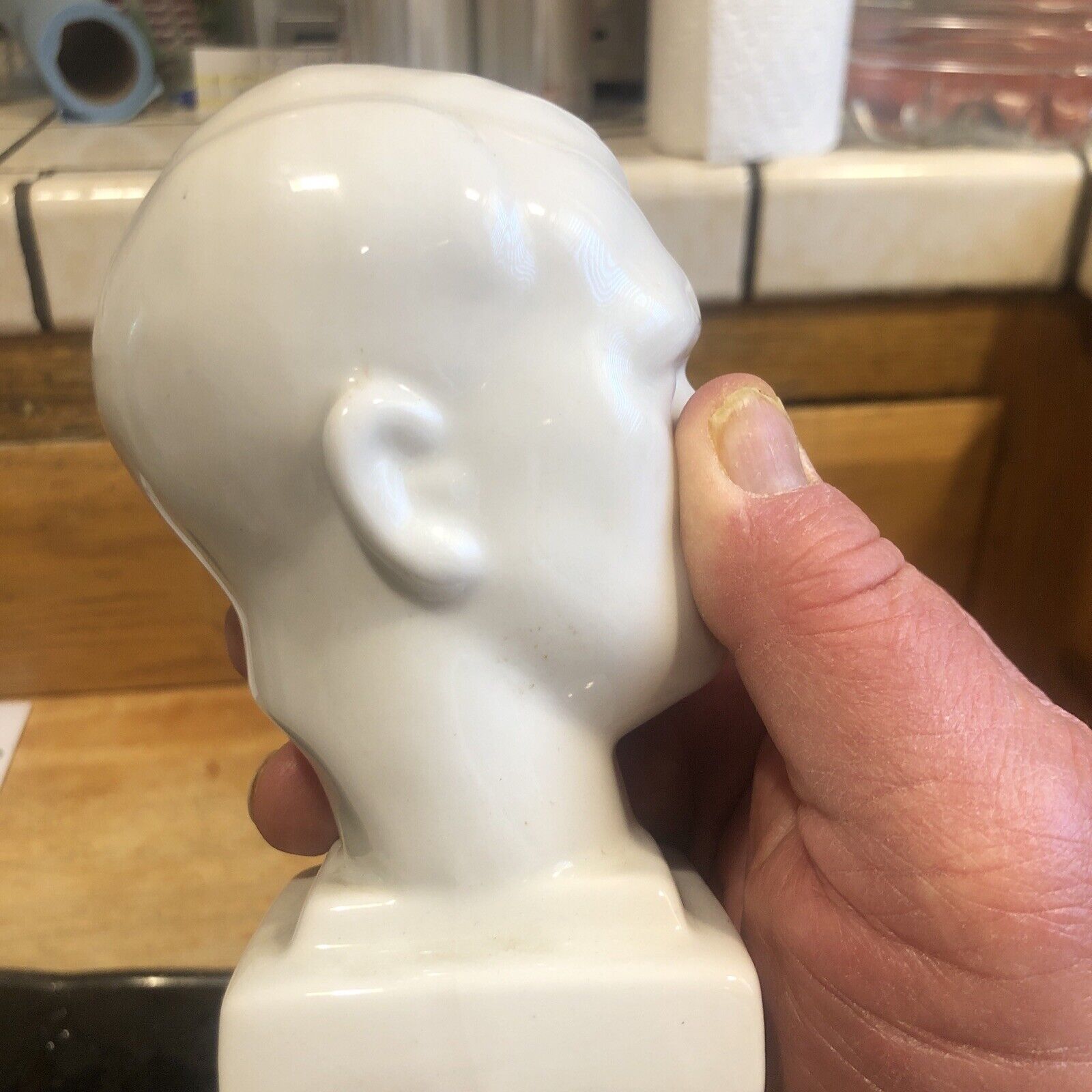 Ceramic bust of a guy