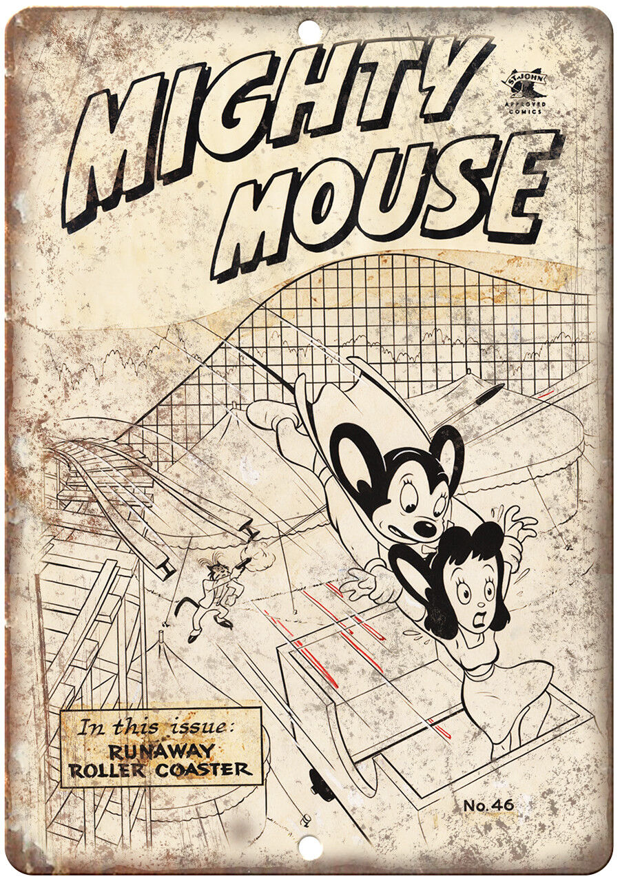 Mighty Mouse Roller Coaster Comic Art 12\