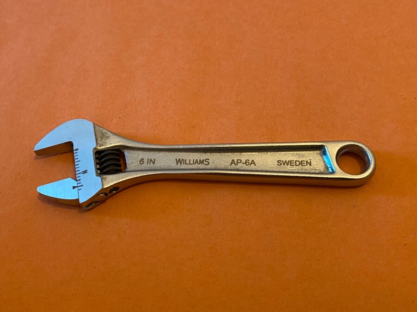 WILLIAMS #AP-6A - 6” ADJUSTABLE WRENCH W/SCALE - NEW - 