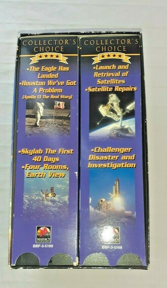 Collector\'s Choice NASA 4 VHS Video Set 1998 Challenger Disaster Investigation