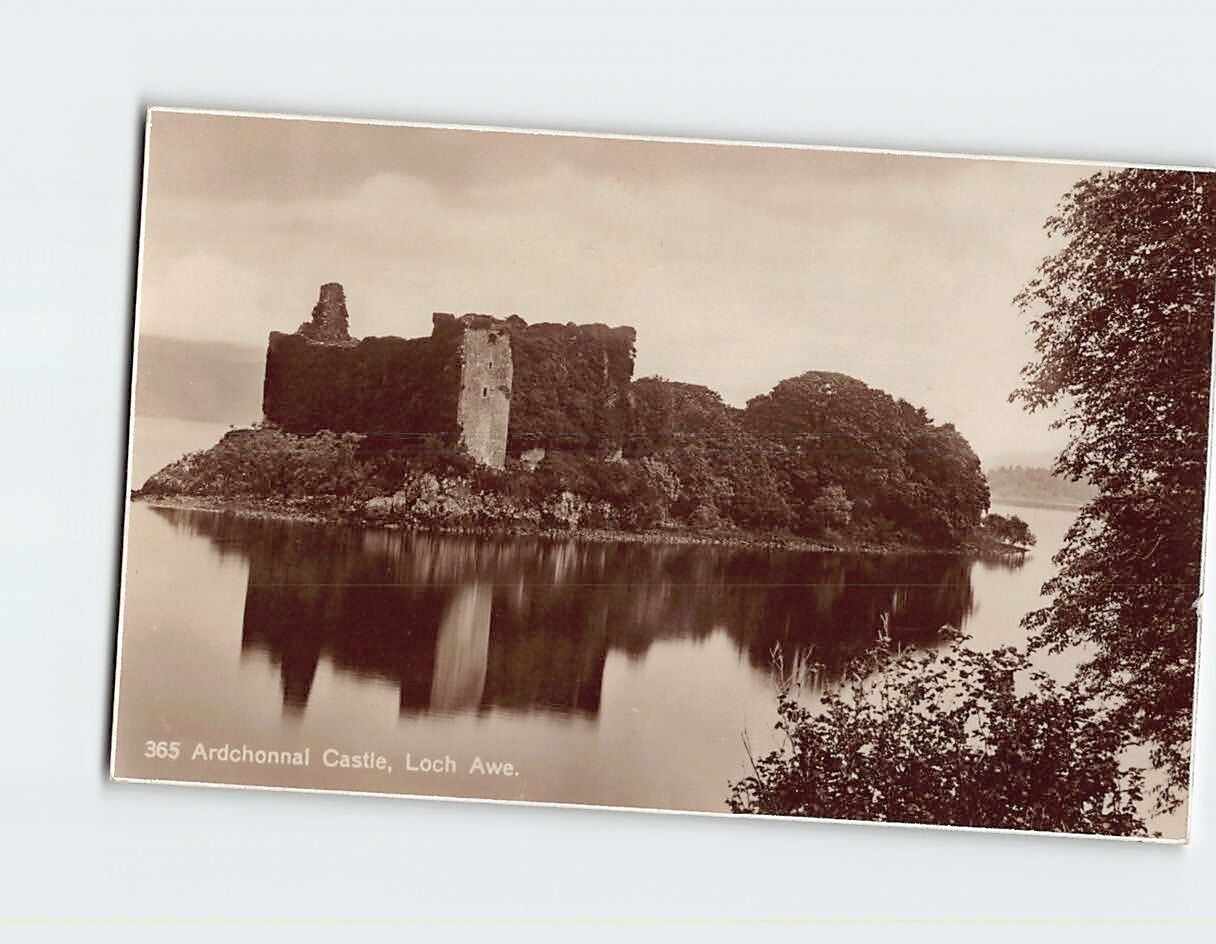 Postcard Ardchonnel Castle Loch Awe Scotland UK
