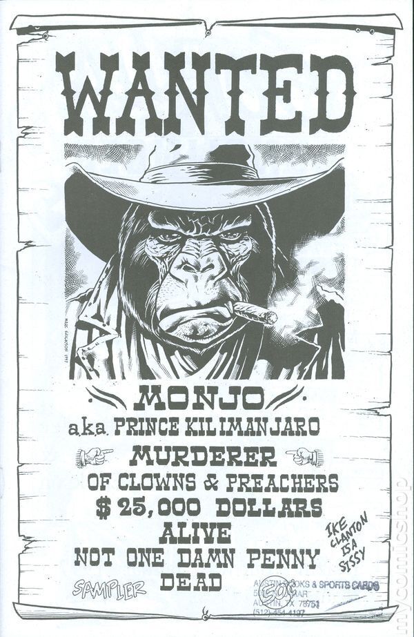 Gorilla Gunslinger Preview #0 FN 1997 Stock Image