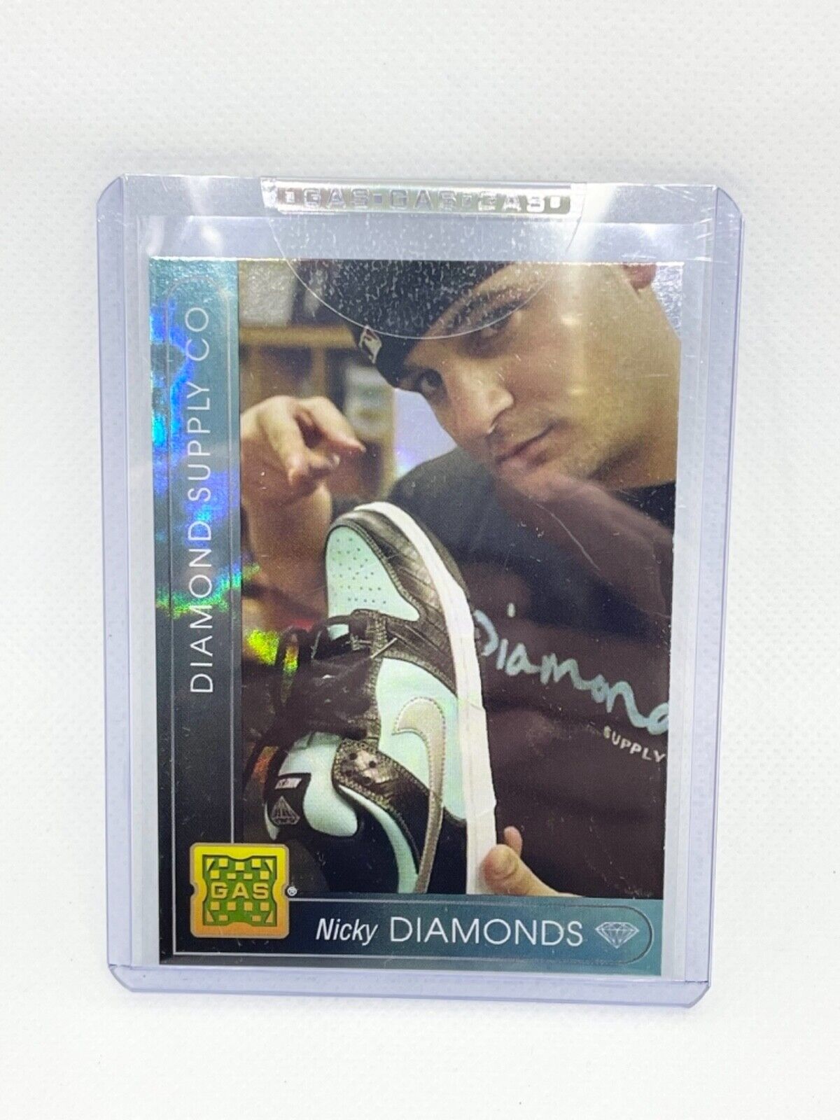 G.A.S Trading Cards #8 Nicky Diamonds Rookie Card RARE Diamond Dunks SB /20 HOLO