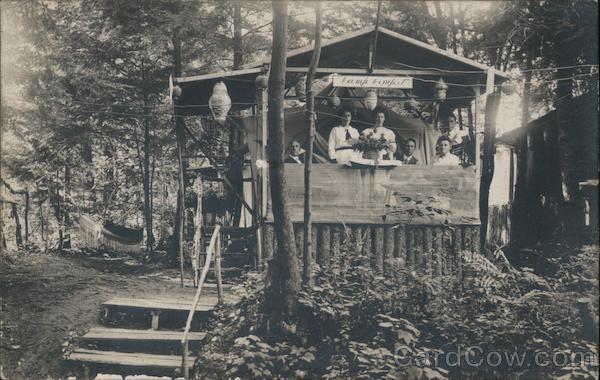 RPPC New York Camp Comfort,Adirondacks Real Photo Post Card Vintage