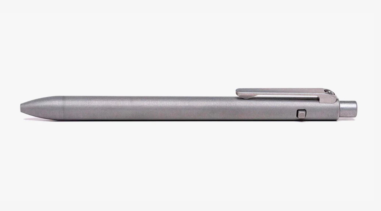 Tactile Turn - Stonewashed Titanium Side Click Pen in Standard, Short or Mini