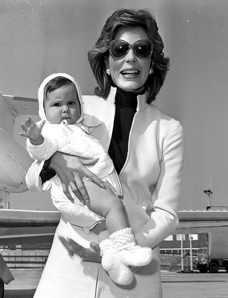 The Begum Aga Khan Is Pictured Arriving At Heathrow With Her 7 Mon- 1971 Photo