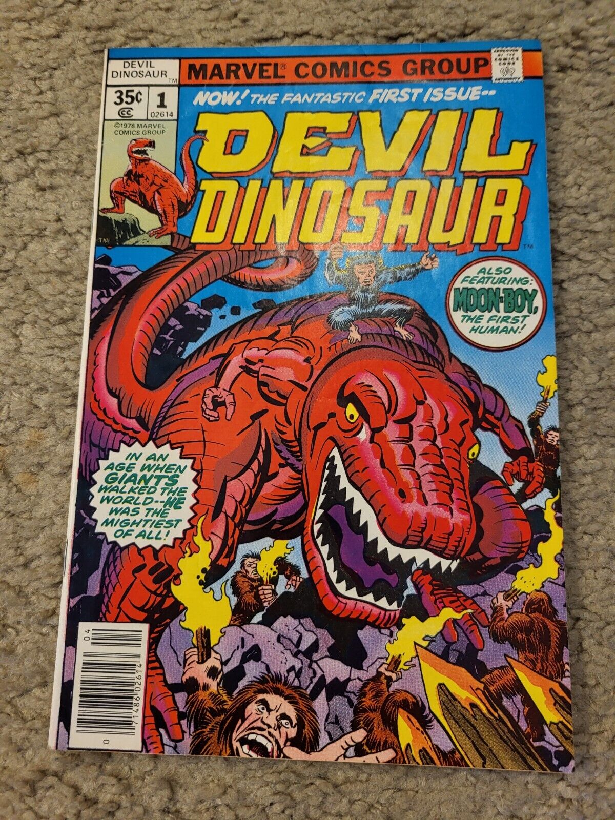 Devil Dinosaur 1 Marvel Comics lot Moon Boy, Jack Kirby 1978