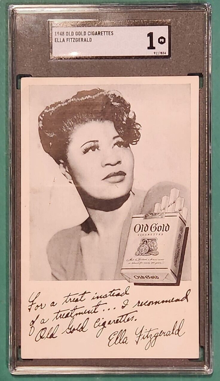 1948 Old Gold Cigarettes Ella Fitzgerald SGC 1 Poor One-of-a-Kind Jack Robinson