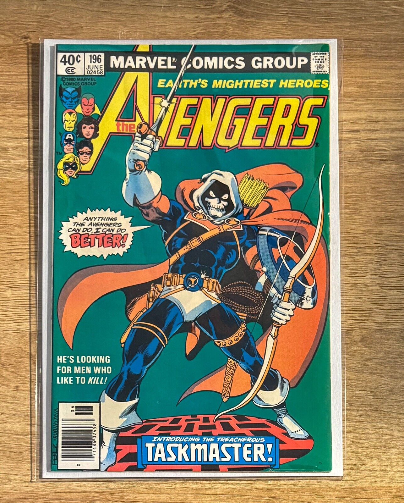 The Avengers Marvel Comic #196 first appearance of the Taskmaster Newsstand