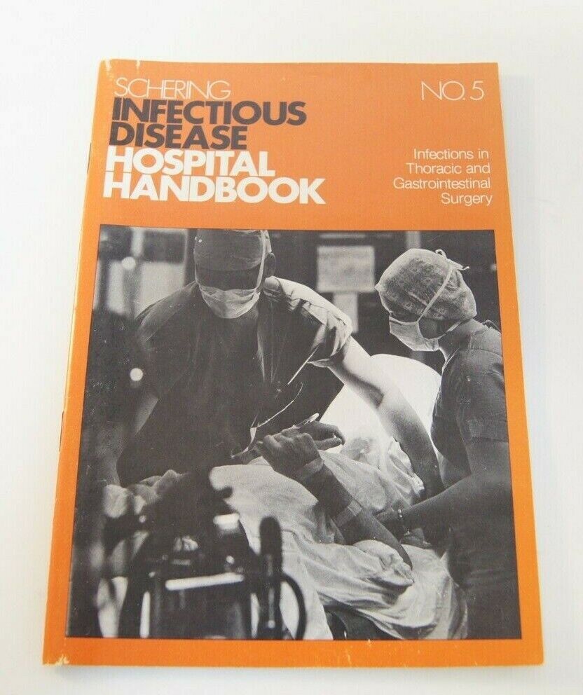 Schering Infectious Disease Hospital Handbook Vintage Book No. 5 1968 1976