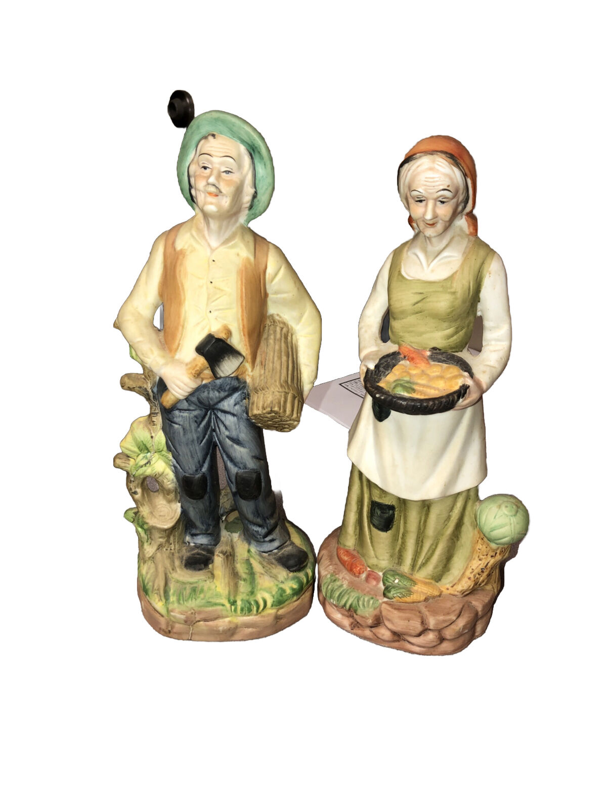 Vintage Homco Old Man and Women Figures