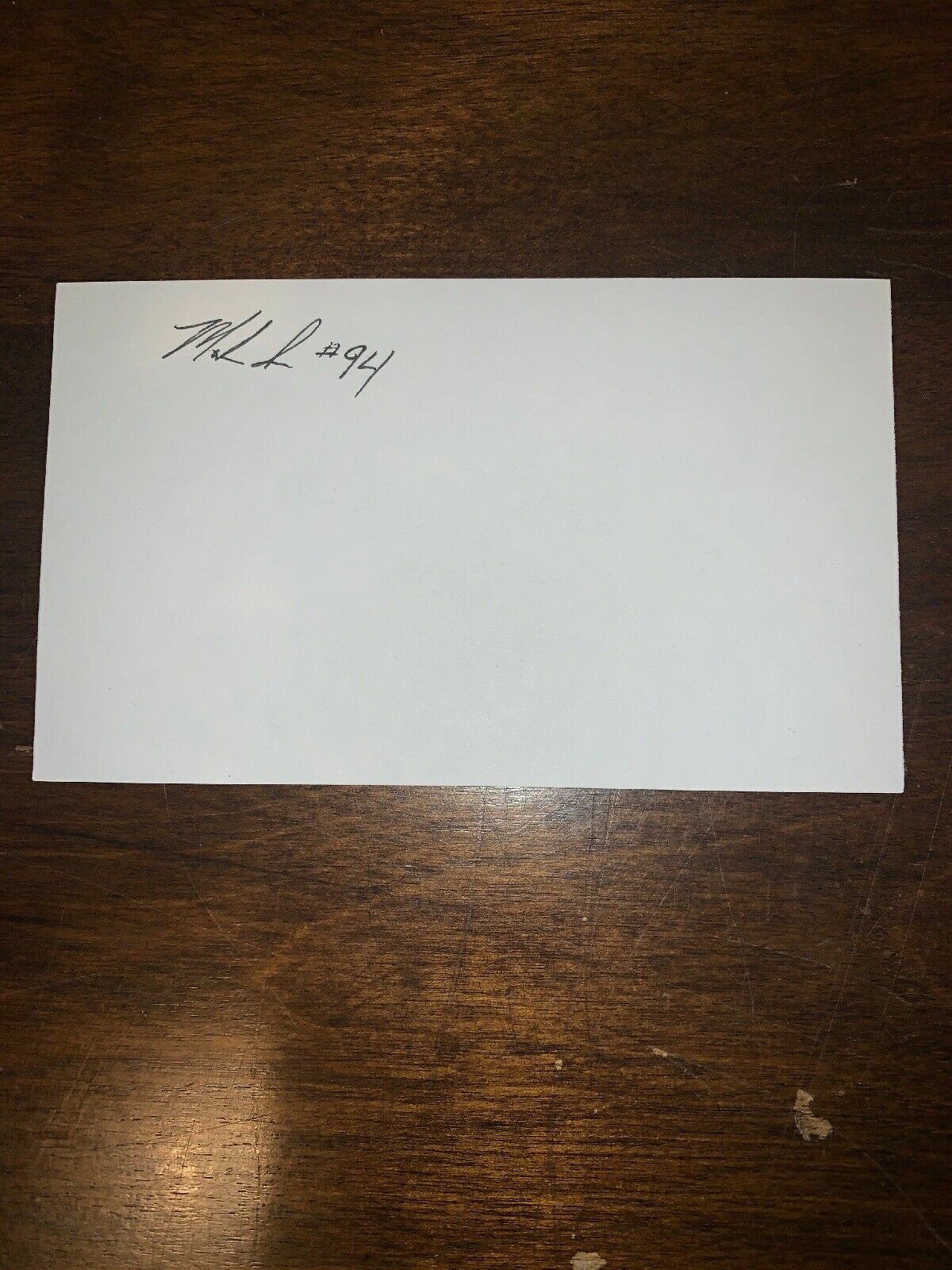 MARK ISON - BASKETBALL- AUTOGRAPH SIGNED - INDEX CARD -AUTHENTIC - C407