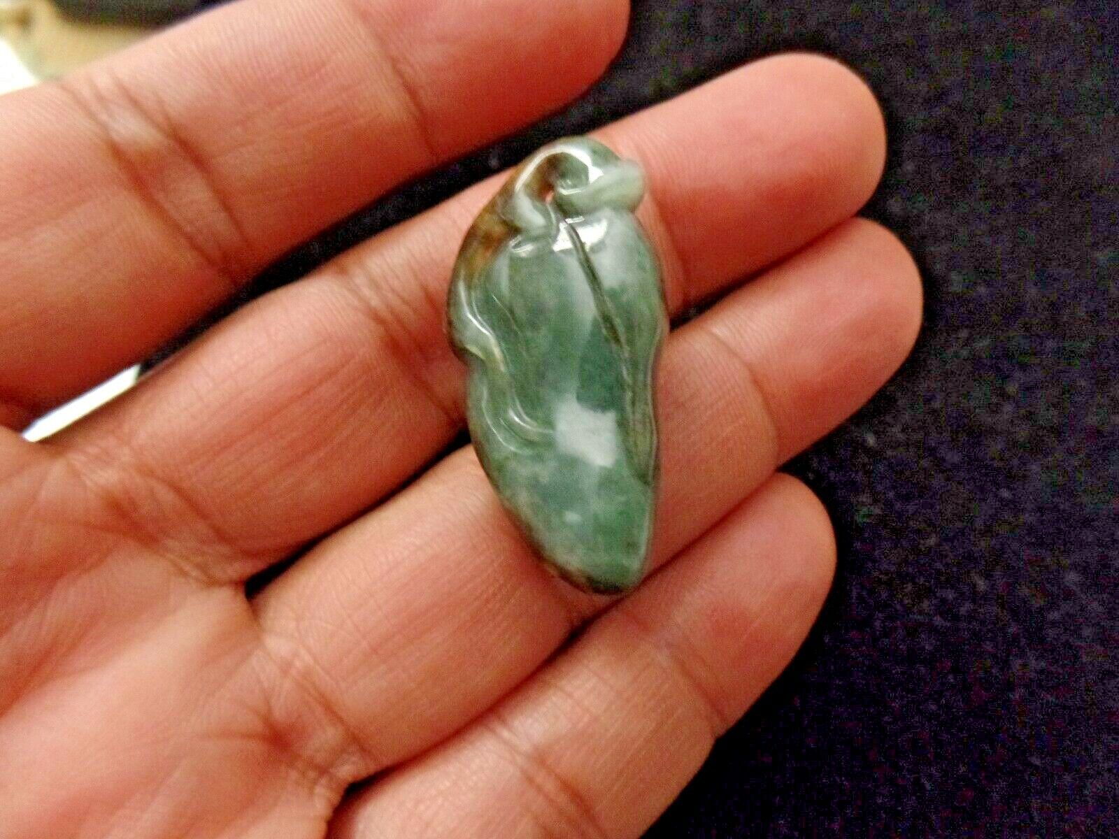 vintage handcrafted Genuine jade charm