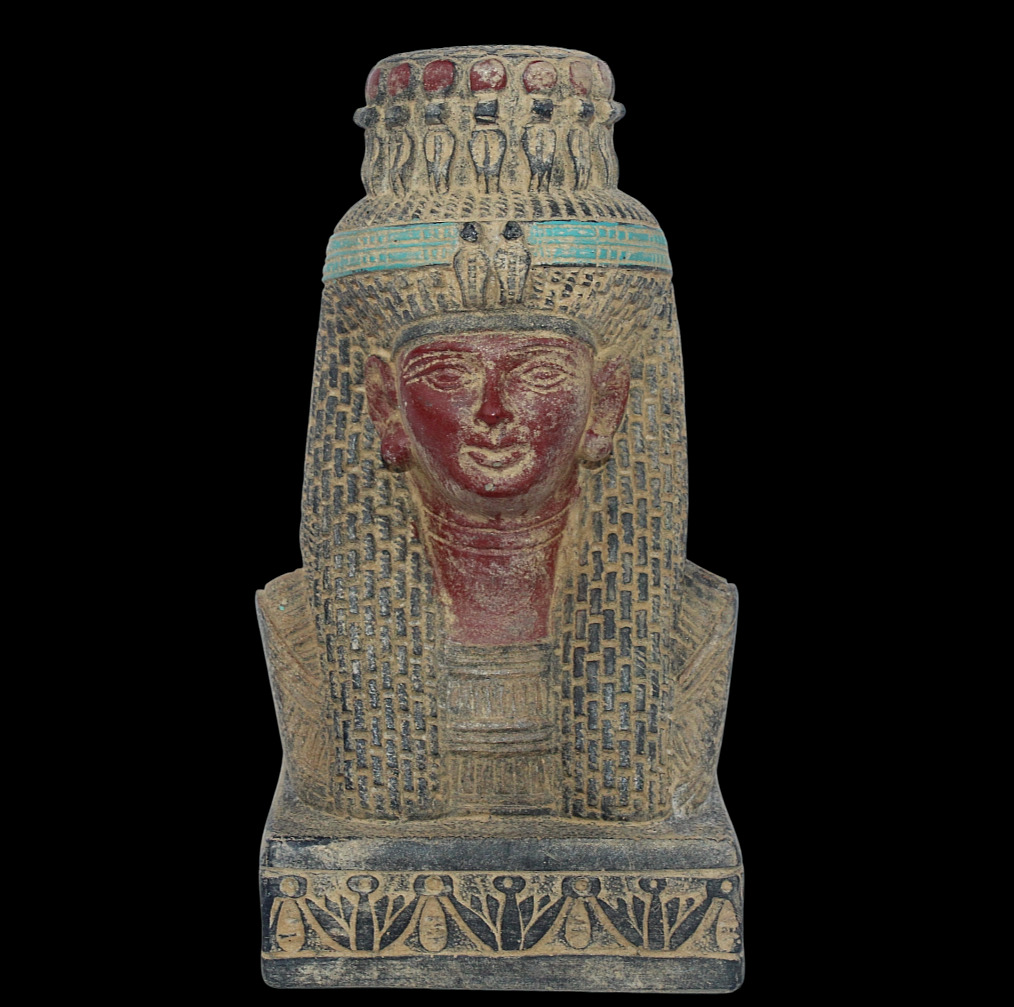 RARE ANCIENT EGYPTIAN ANTIQUE Queen Hatshepsut Head Statue Stone -Egypt History