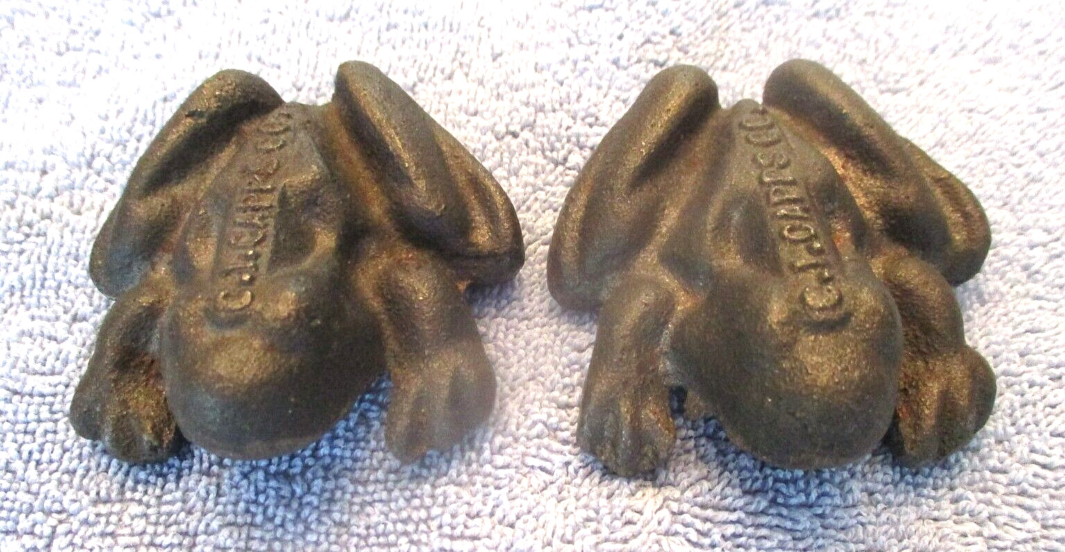 C. I. Capps CAST IRON Male & Female Frogs Anatomically Correct ONLY PAIR on eBay