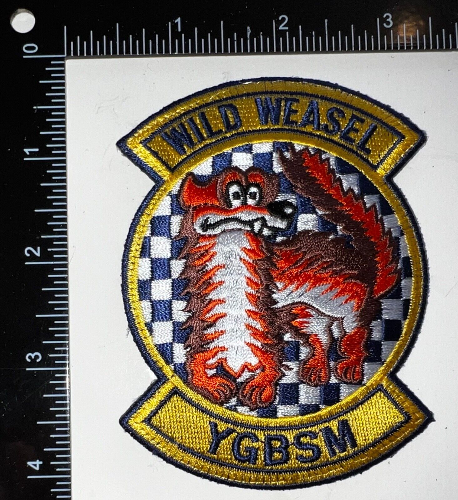 USAF 55th Fighter Squadron Wild Weasel YGBSM Patch