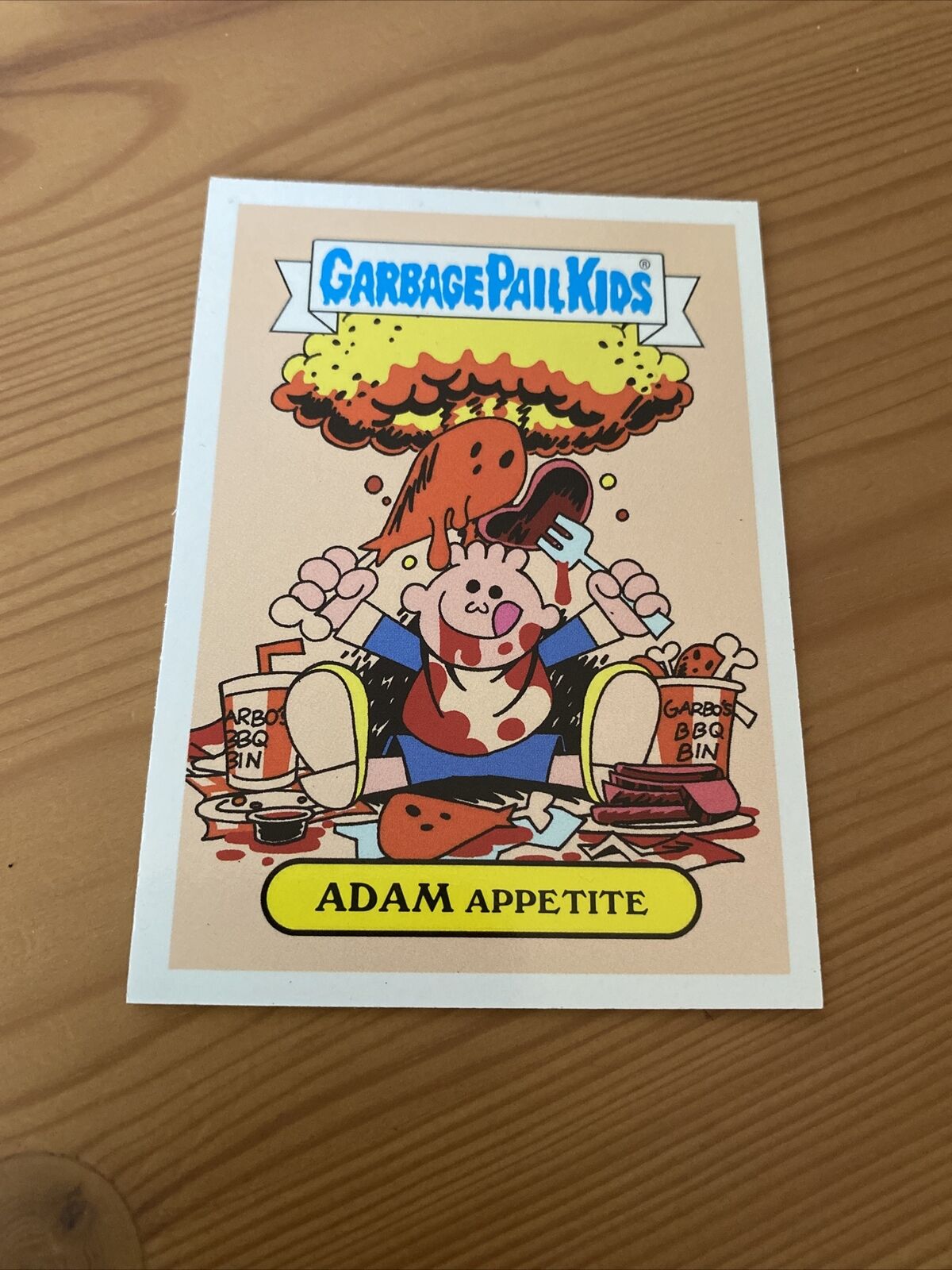 *USED NO REDEMPTION VALUE* GARBAGE PAIL KIDS FOOD FIGHT ADAM BOMB APPETITE CARD
