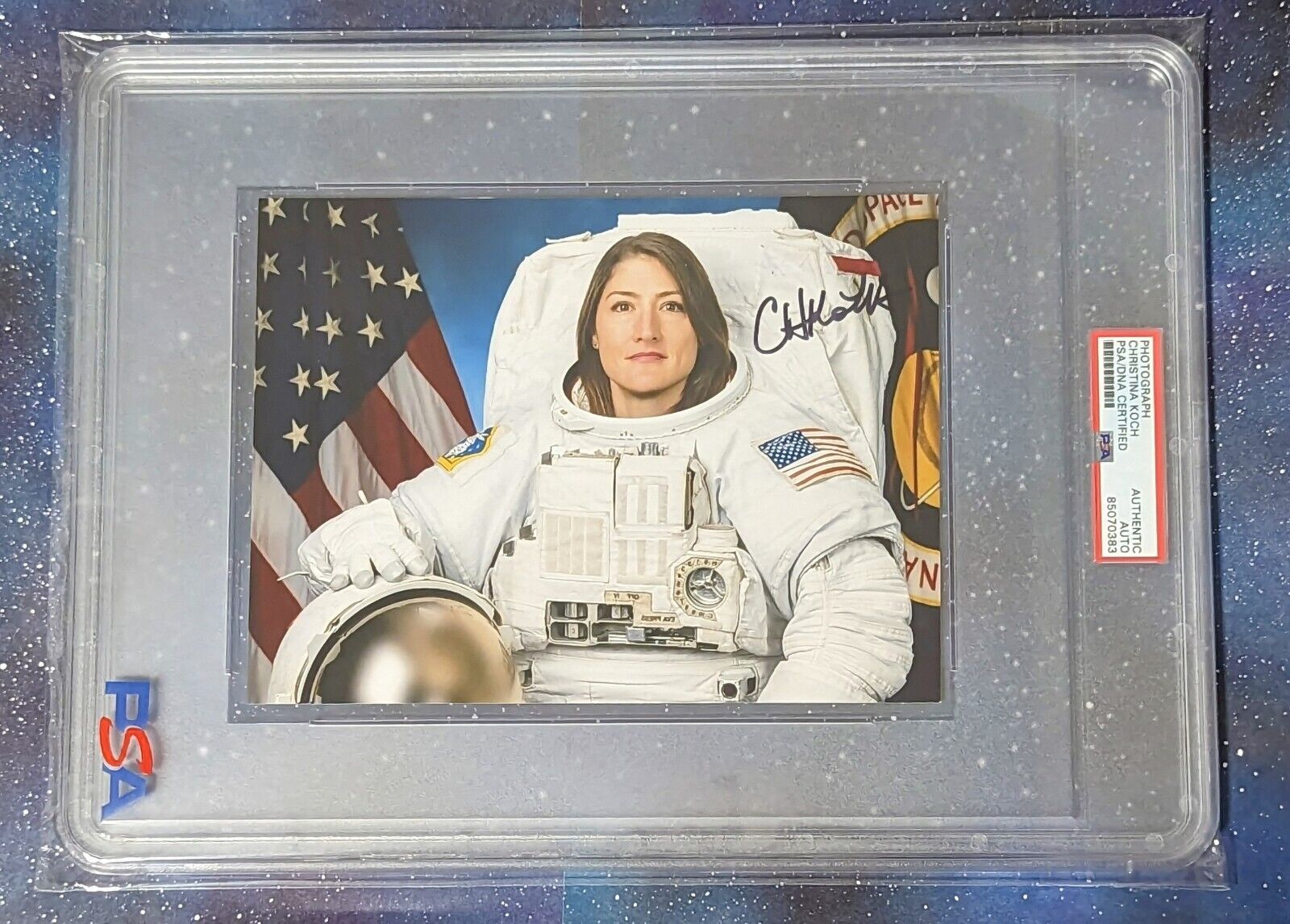 Christina Koch Autograph PSA/DNA Signed Photo 🚀 Artemis 1st Women On The Moon?