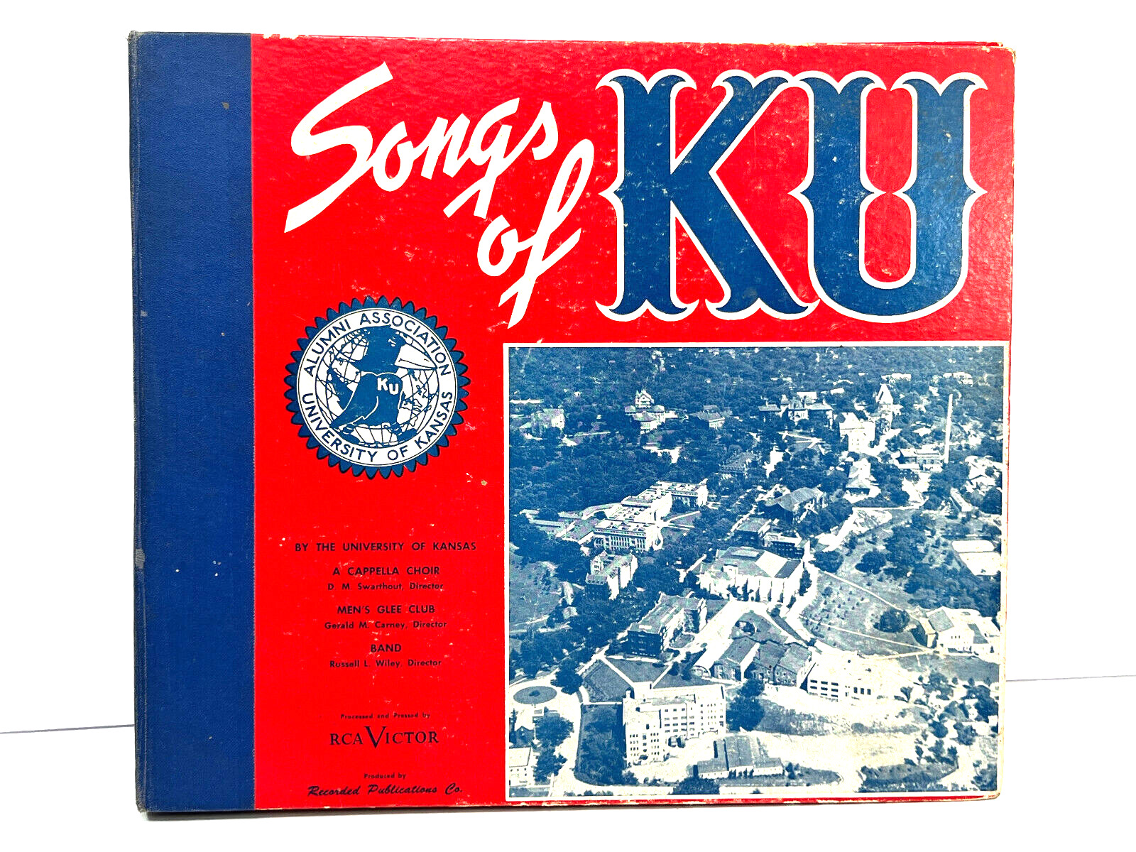 Antique Songs of KU University of Kansas Record 1920s 30s Jayhawk NICE