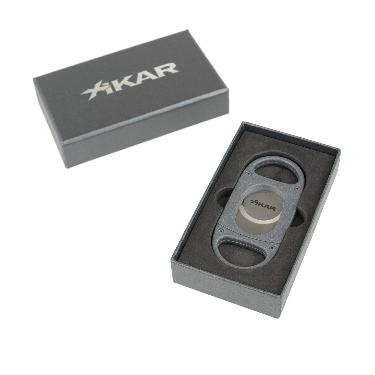 Xikar X8 Cigar Cutter Stainless Steel Blades Cuts 70 Ring Gauge Silver NEW NIB