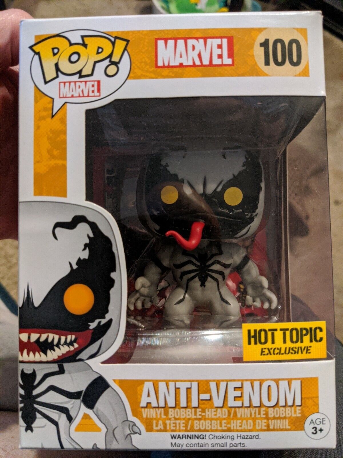 Anti- Venom Funko Pop Marvel #100 - Hot Topic Exclusive - BRAND NEW