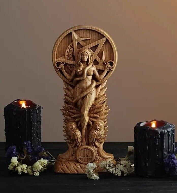 Lilith Figure Ishtar Pagan Goddess Resin Statue Witchcraft Idol Wicca Wiccan 