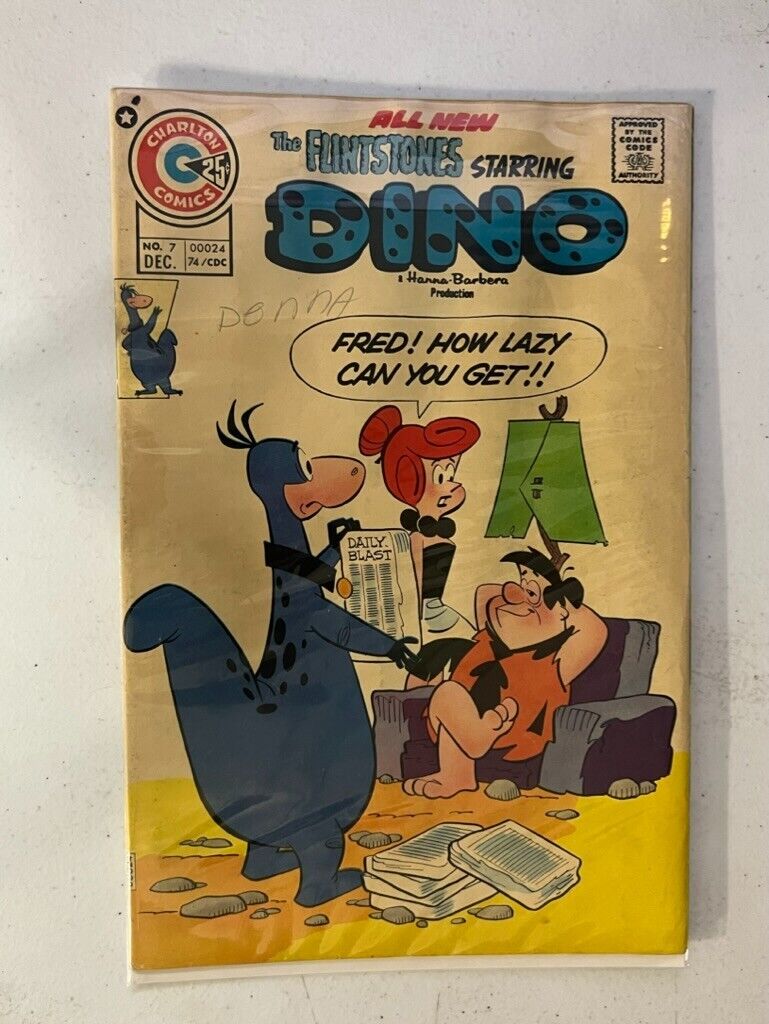 The Flintstones starring Dino ~ # 7 December 1974 ~ Charlton Comics | Combined S