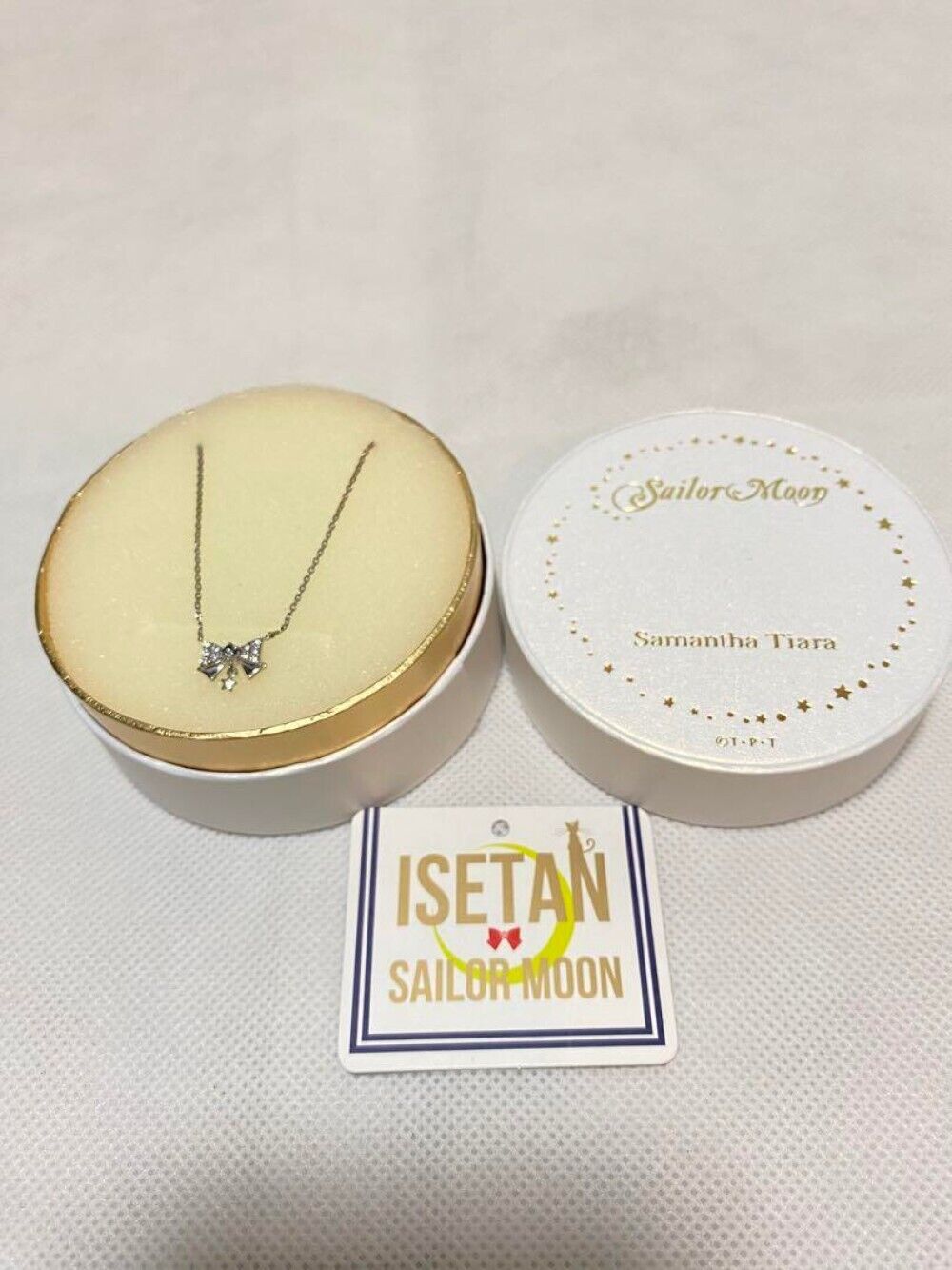 Samantha tiara sailor moon ribbon necklace Accessory Pendant With box ISETAN