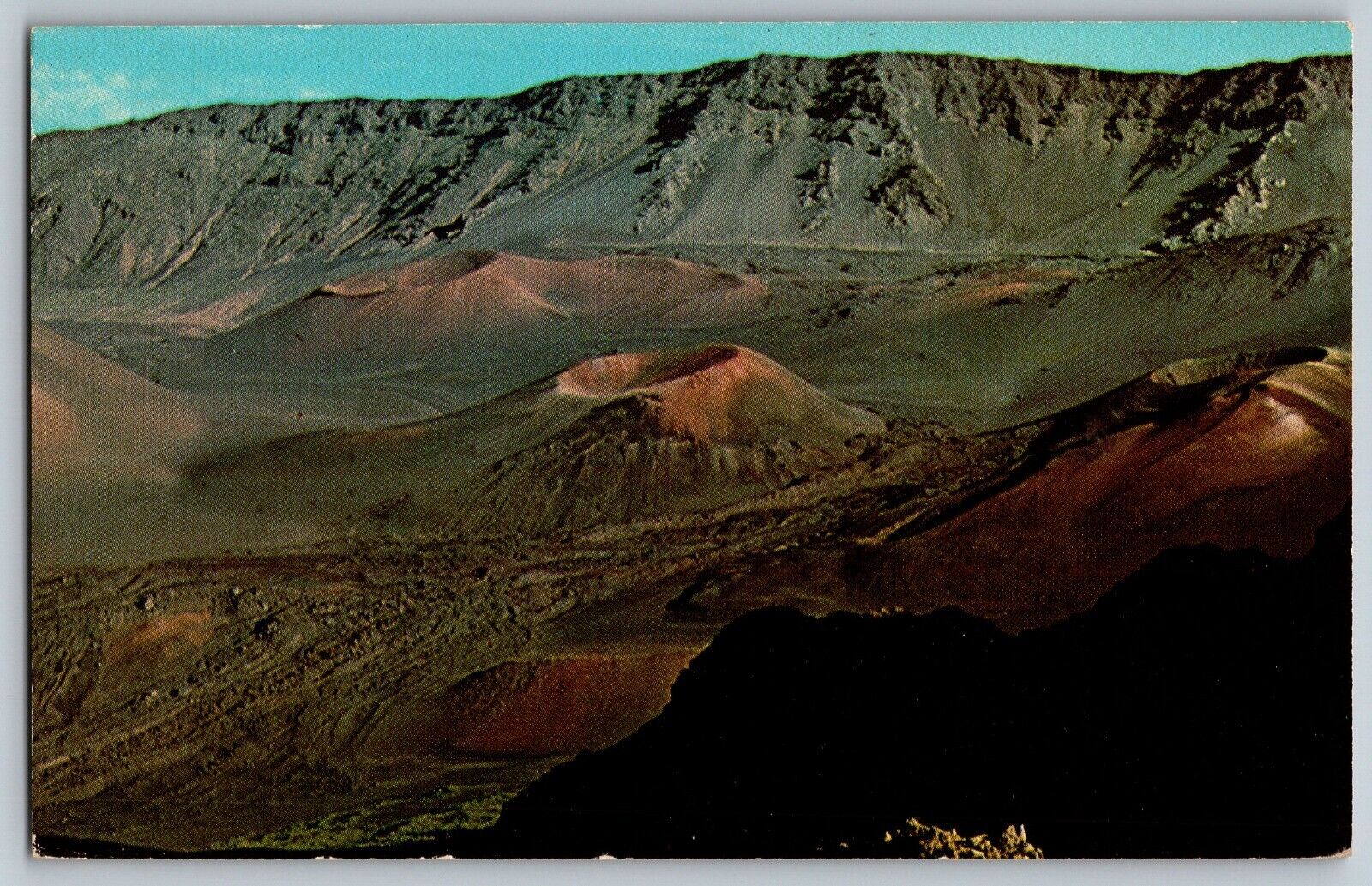 View of Haleakala Crater's - Volcanic Landscape - Vintage Postcard - Unposted