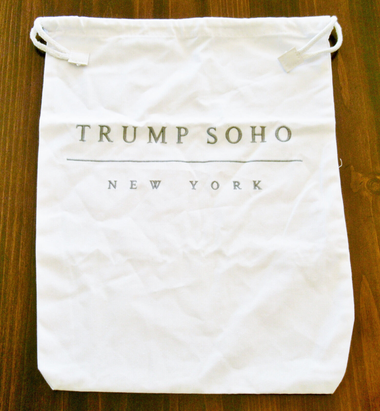 Lot (2) Trump Soho Hotel New York Collectible Laundry Tote Bags NWOT
