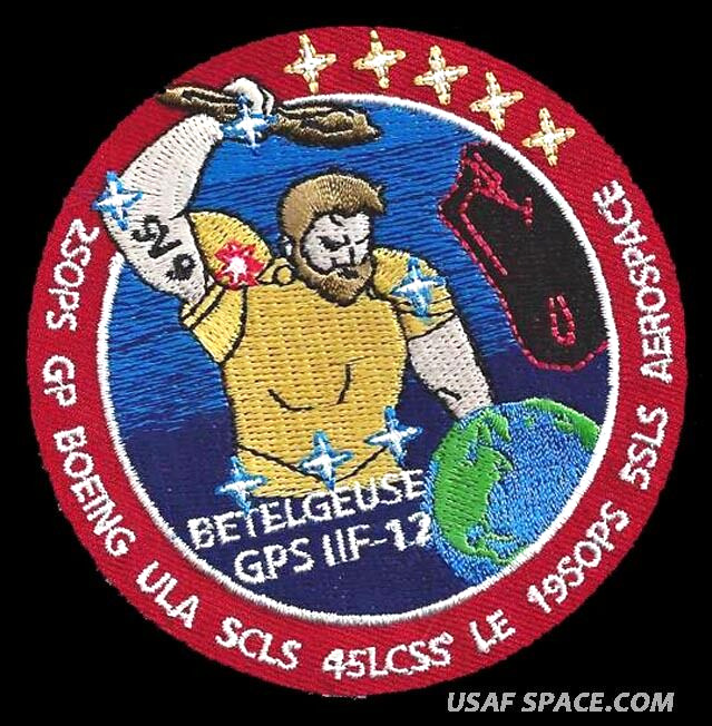 GPS IIF 12 LCSS Mission BOEING ULA 5SLS 2SOPS USAF DOD SATELLITE SPACE PATCH 