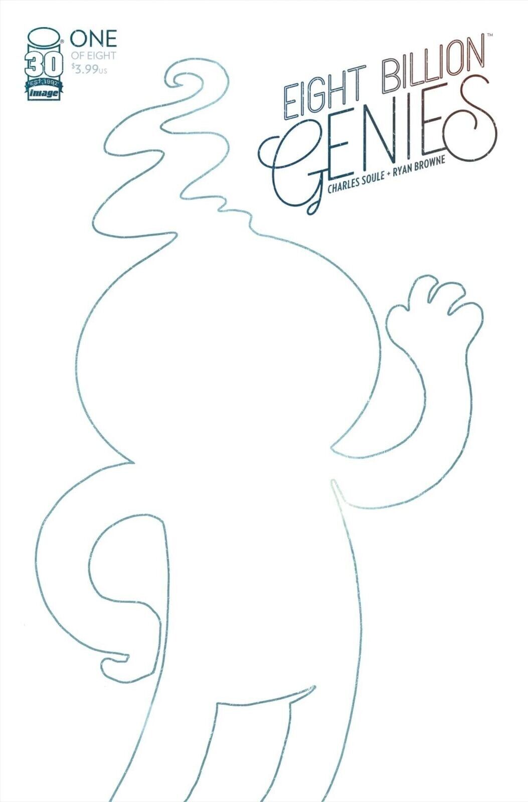 LCSD 2022 Eight Billion Genies #1 Blank Sketch Variant Cover Soule Browne HOT