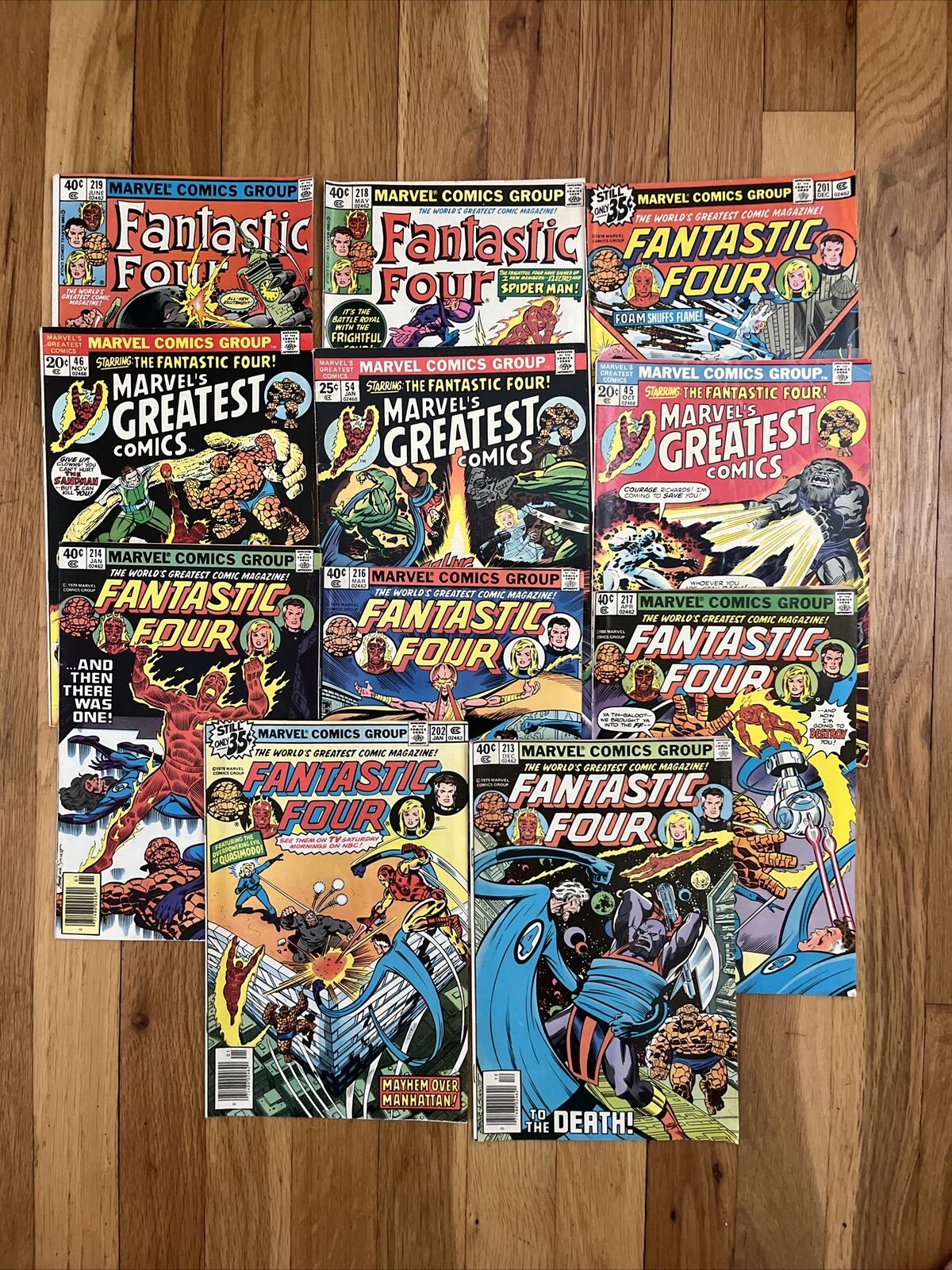 MARVEL'S GREATEST COMICS Fantastic Four Lot Of  17 FN-GD 1972-1979 marvel Comics