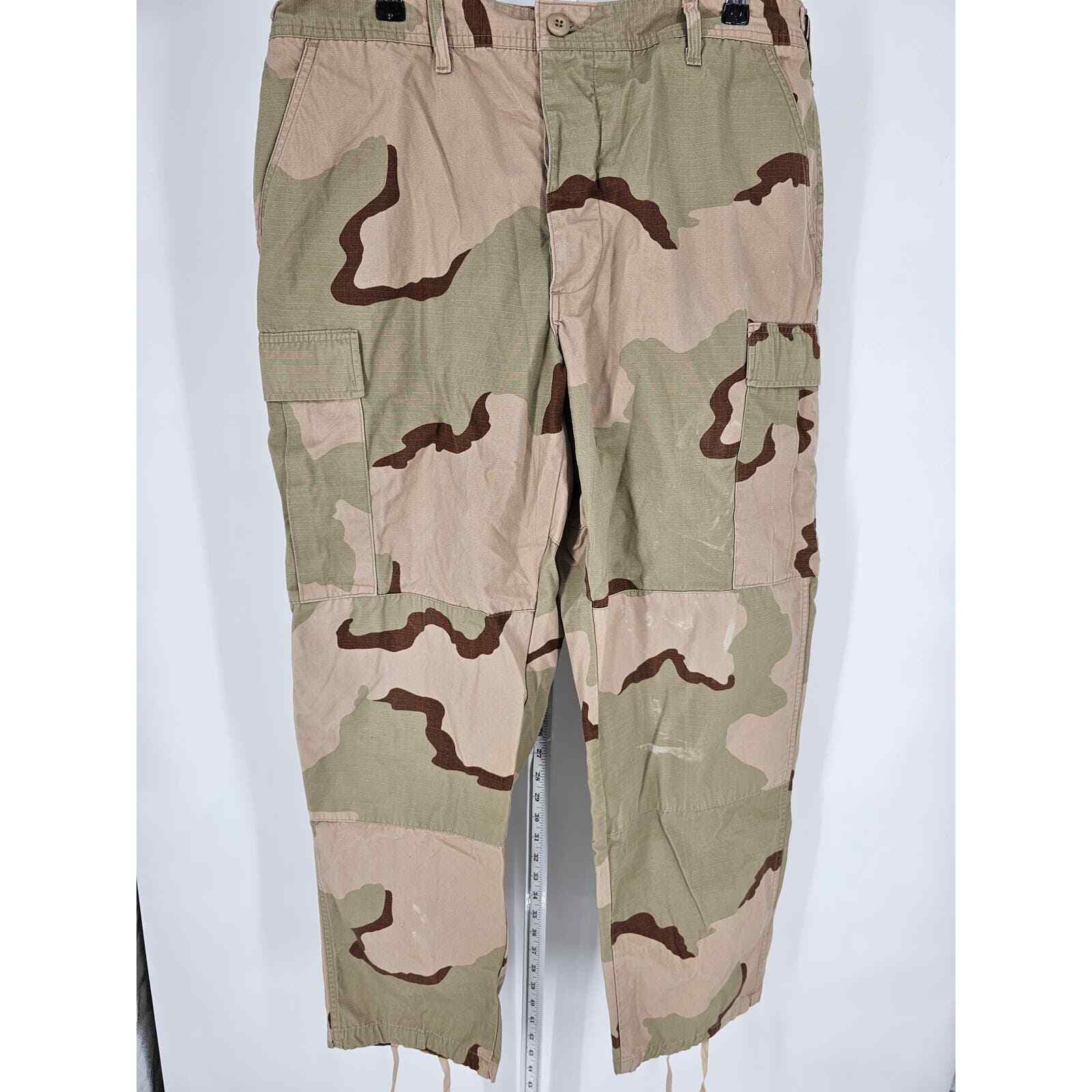 Vintage 1990s Army Desert Camouflage Cargo Pants Trousers Sz L