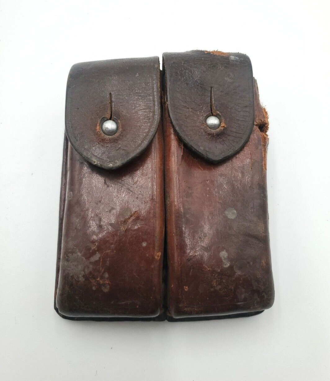 Vintage Leather Double Mag Pouch