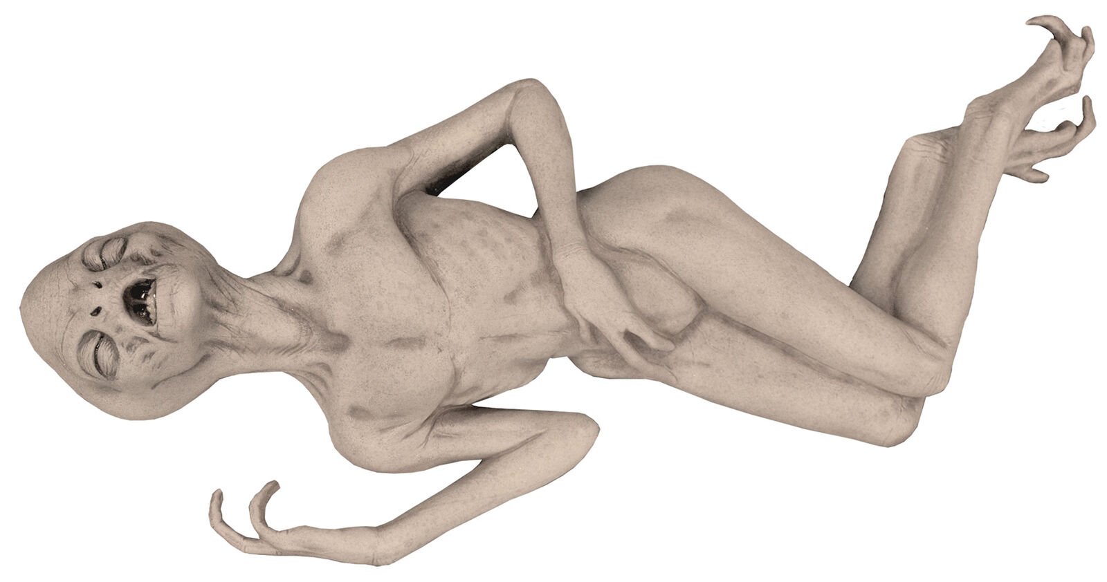 Life Size Dead Alien Prop UFO Martian Body Roswell Area 51 Halloween Display