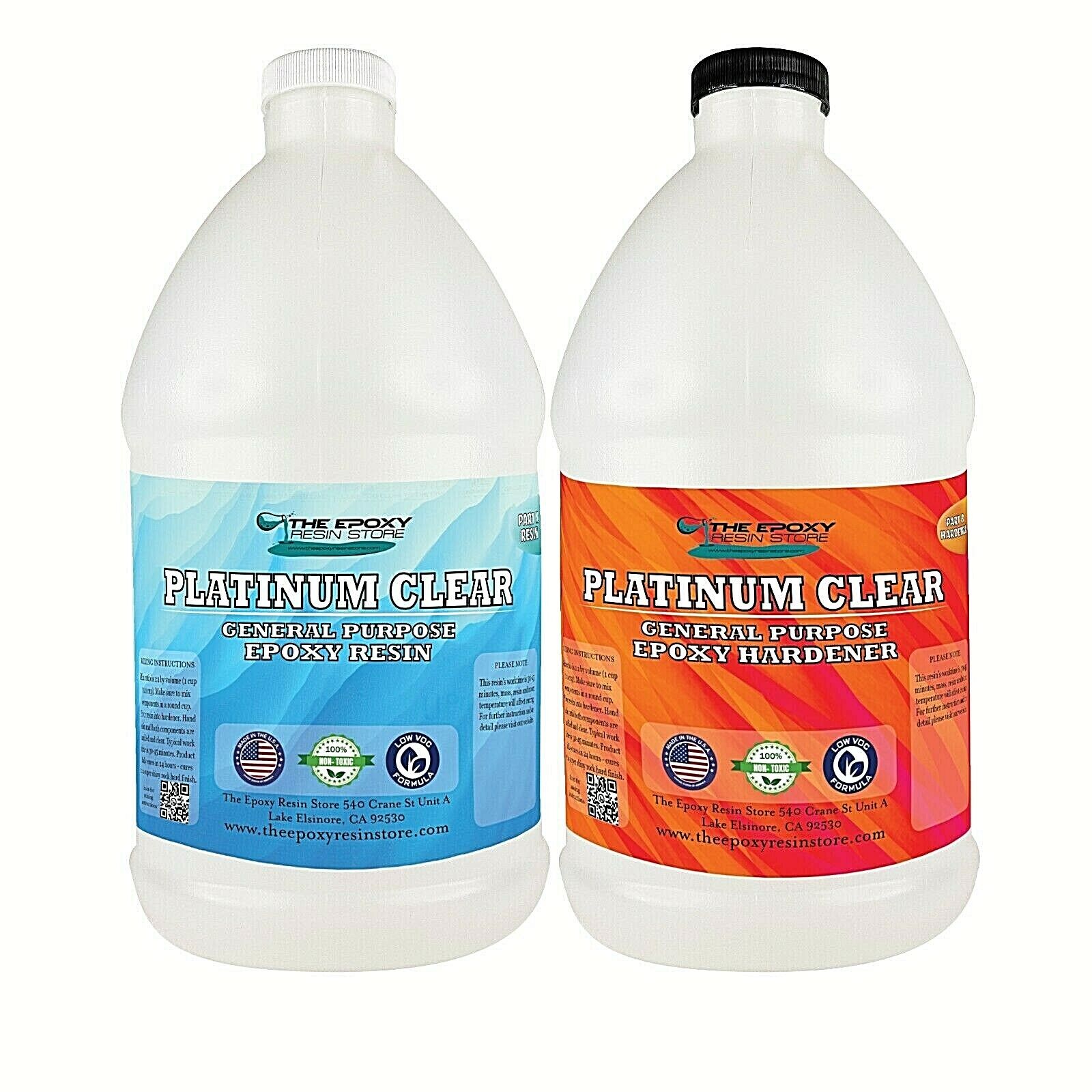 Crystal Clear Epoxy for bar tops, tables, crafts, jewelry, castings-1 Gallon Kit