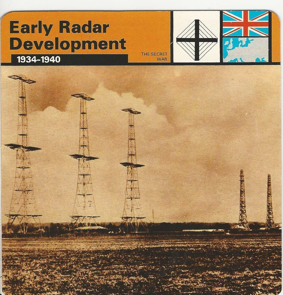 1977 Edito-Service, World War II, #33.21 Early Radar Development