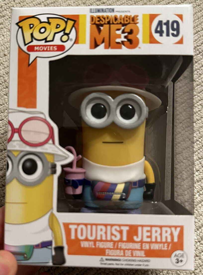 FUNKO POP Movies, Despicable Me 3: Tourist Jerry #419