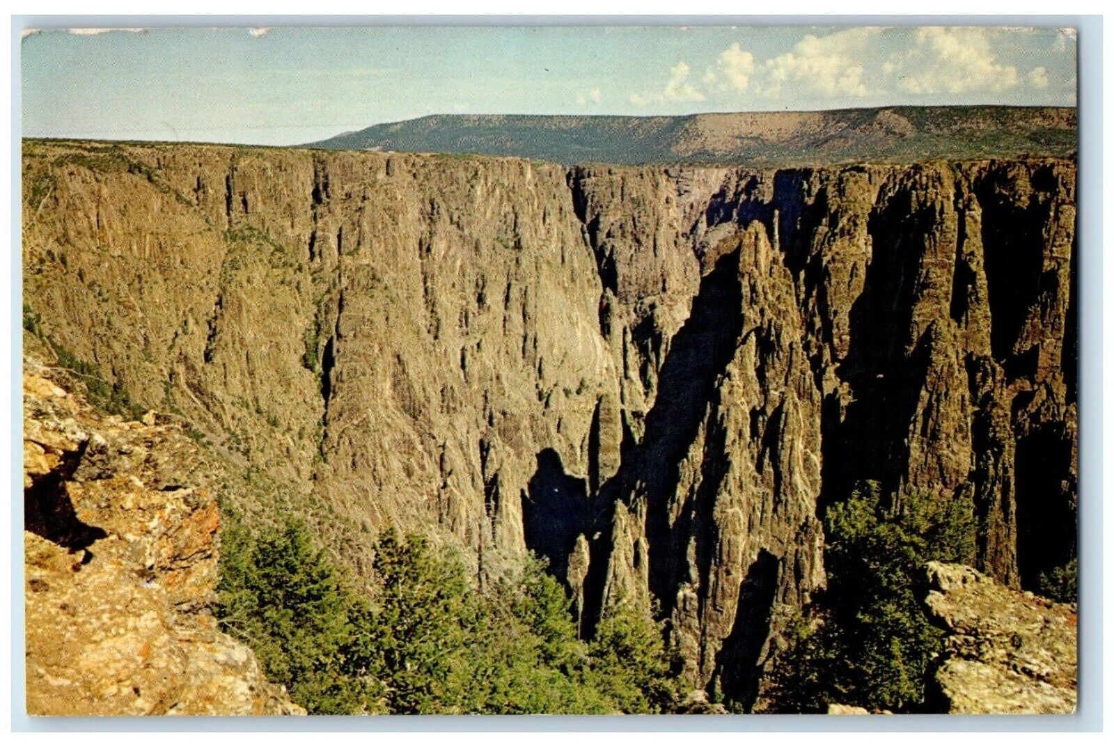 c1960 Black Canyon Gunnison River Montrose Colorado CO Vintage Unposted Postcard
