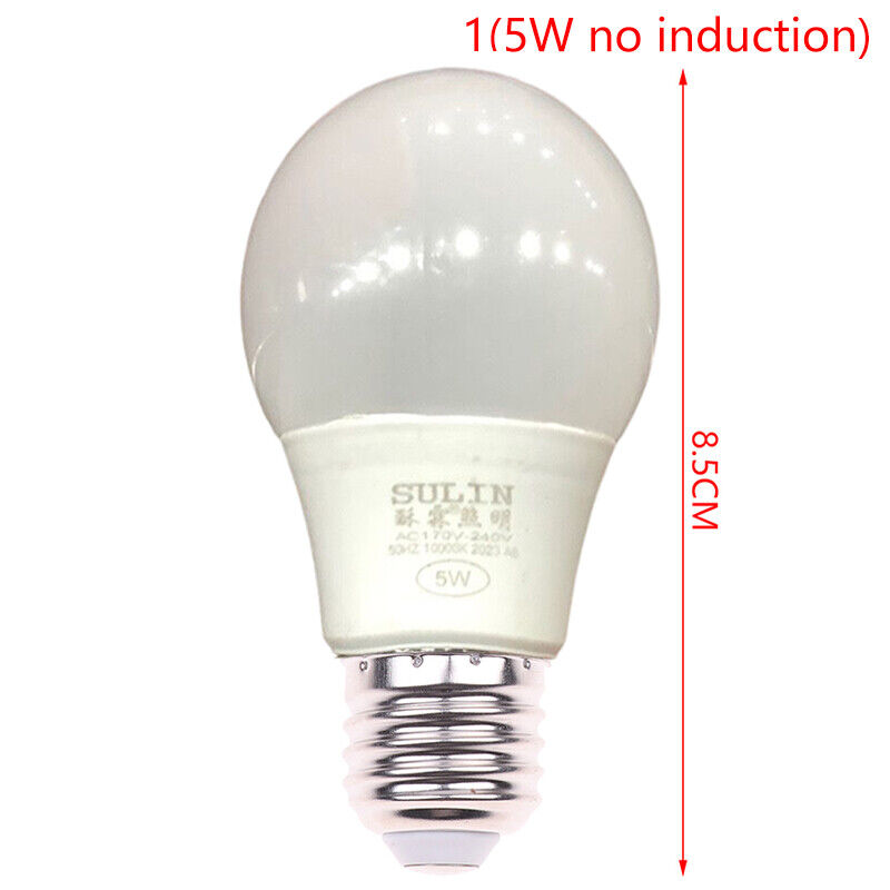 E27 PIR Motion Sensor Lamp 5W 9W 15W LED Bulb with Motion Sensor Night Light ❤TH