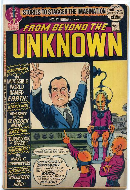 From Beyond the Unknown 17 Fine Nixon cover CBX0