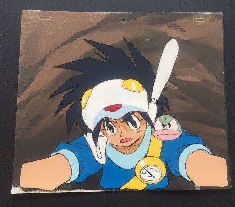 NG KNIGHT RAMUNE & 40  anime cel A7 w/ Background, Genga ~ Ray Rohr Cosmic