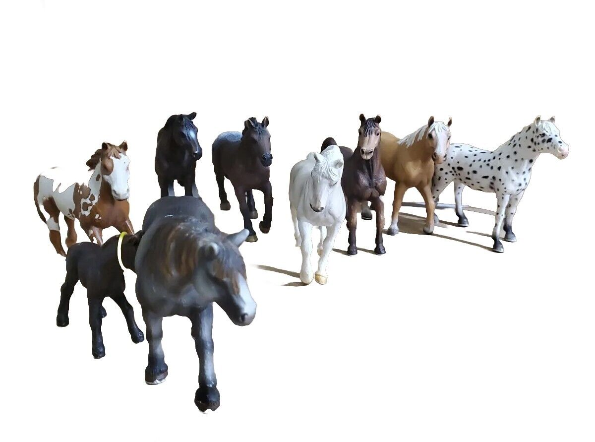 schleich horses lot Of 9